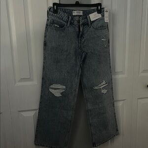 Hollister Distressed Black Flare Jeans